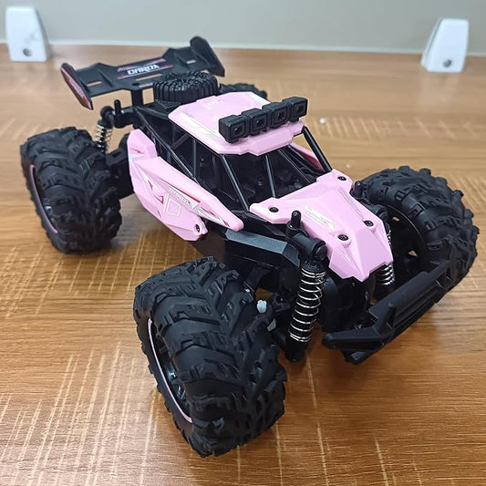 Carox Remote Control Car, 2.4GHz 25KM/H High Speed RC Car, 1:16 Off-Road Monster Truck with LED Lights and 1800mAh Rechargeable Battery – Ideal Gift for Boys 6+