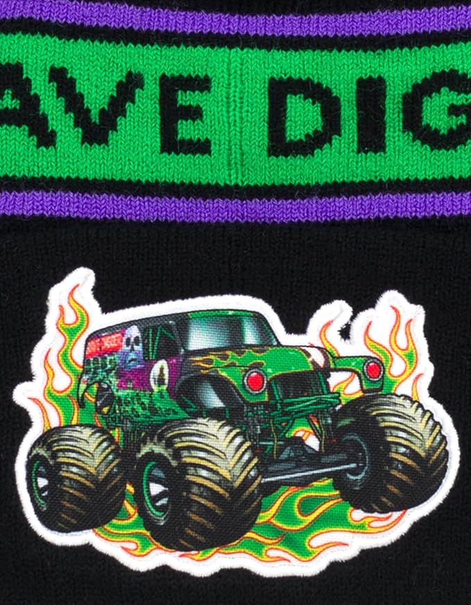 Monster Jam Grave Digger El Toro Loco Megalodon Monster Truck OneSize Beanie Winter Hat