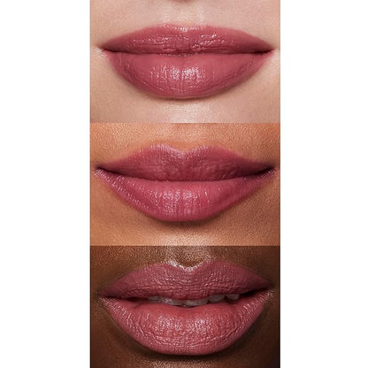 e.l.f. O Face Satin Lipstick, Richly Pigmented, Nourishing & Long-Lasting Creamy Lipstick, Infused With Jojoba, Vegan & Cruelty-Free, Pleased