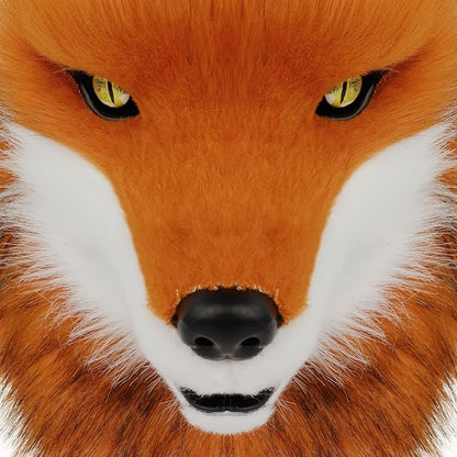 HAOAN Furry Dog Mask Animal Wolf Full Head for Halloween Fancy Dress Party Cosplay Costume Women Men