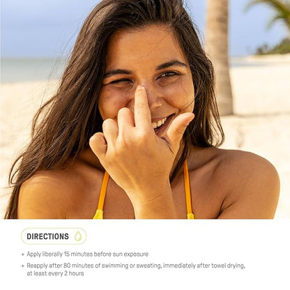 Raw Element Ultra-Moisturizing Face Tint Sunscreen, SPF 30+, Non Toxic Mineral Face Cream, Non Nano Zinc Oxide, Reef Friendly, Safe for All Ages, 0.5 oz, Coconut Pack of 1