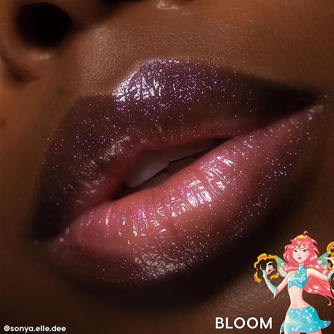 ColourPop Winx Club Ultra Glossy Lip Gloss - Hydrating Pink Lip Gloss for Juicy, Fuller-Looking Lips - Formulated with Jojoba Oil to Moisturize & Nourish - Bloom (0.11 oz)