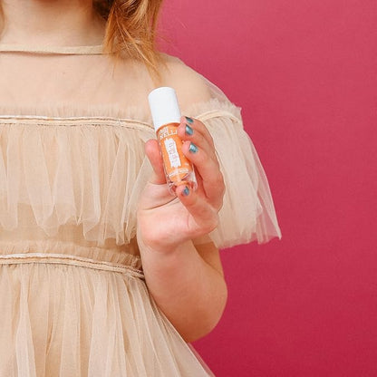 MISS NELLA Magic Spell Lip Gloss, Peach hydrating children Lip Gloss, watermelon scent, gentle on the skin. gives a sheer kiss of colour, with extra shine.