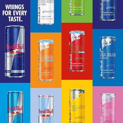 Red Bull Green Edition Energy Drink, Curuba Elderflower, with 114mg Caffeine plus Taurine & B Vitamins, 12 Fl Oz, 6 Packs of 4 Cans (Pack of 24)