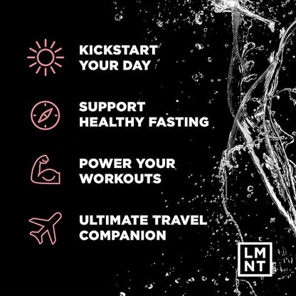 LMNT Zero Sugar Electrolytes - Raspberry Salt | Drink Mix | 30 Count