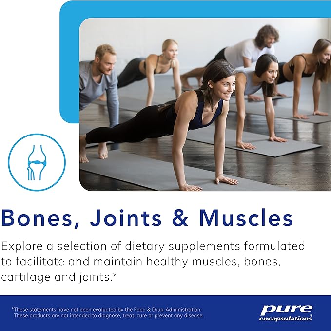 Pure Encapsulations Glucosamine Chondroitin with MSM - Supports Joint Health & Normal Cartilage Formation* - Maintains Enzyme Activity - Gluten-Free & Non-GMO - 60 Capsules