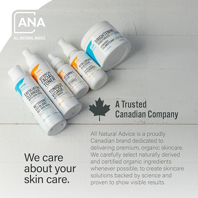 All Natural Advice Retinol Serum for Face 50mL | With Organic Botanicals, Hyaluronic Acid & Vitamin E | 1% Retinol Face Serum includes Airless Bottle & Precision Pump | Canadian Skin Care