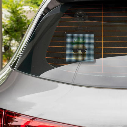 Monster Smart Pixel Display Screen for Cars, App Controlled Custom LED Text Pattern & Animation Screen, Sound Reactive, USB Powered, 6x6 in, 32x32 Pixels, Full Color Mobile Advertising & Ride Sharing