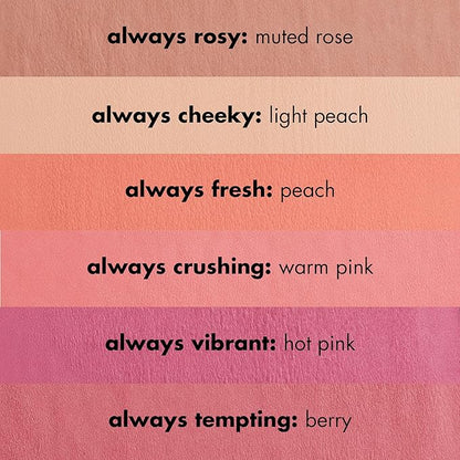 e.l.f. Primer-Infused Matte Blush, Long-Lasting, Lightweight & Buildable Powder Blush, Delivers A Matte Finish, Vegan & Cruelty-Free, Always Fresh