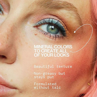 Pacifica Eyeshadow Palette – Malibu Mineral Eyeshadow, Blendable Neutral Shades with Velvet Matte, Shimmer & Metallic, Cocoa Butter Infused, Talc-Free, Vegan & Cruelty-Free, 0.24 oz (10 Shades)