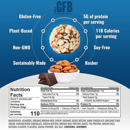 The Gluten Free Brothers Gluten Free Protein Bites Variety Pack – Non GMO, Soy Free, Vegan – Snack Size Plant Based Protein Energy Balls, 4 Oz (6 Count)
