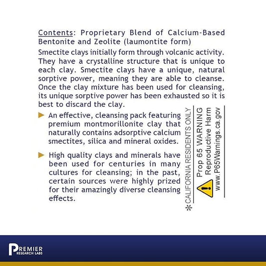 Premier Research Labs Medi-Dental Pack - Detoxifying Volcanic Clay - Dental & Body Cleansing - With Calcium Smectites Silica & Mineral Oxides - 5 oz