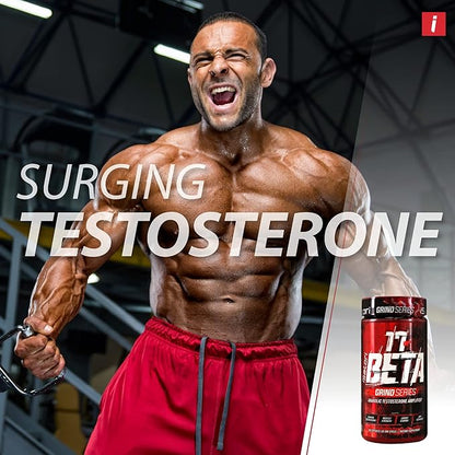 iSatori 17-Beta Anabolic Testosterone Booster, for Muscle Growth, Strength & Stamina, Test Boost Amplifier & Estrogen Blocker for Men with DHEA, Fenugreek Seed Extract, Red Panax Ginseng, 90 Capsules