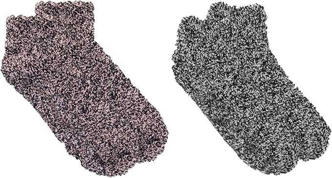 Dr. Scholl's Women's Low Cut Soothing Spa Socks-Lavender & Vitamin E Infused-2 & 3 Pairs-Bottom Grippers
