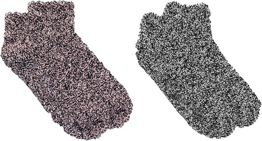 Dr. Scholl's Women's Low Cut Soothing Spa Socks-Lavender & Vitamin E Infused-2 & 3 Pairs-Bottom Grippers