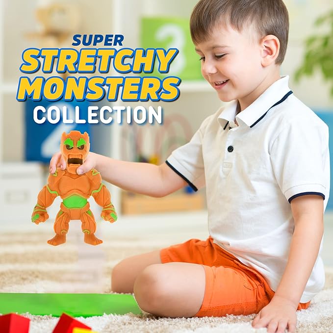 Monster Flex Stretchy Toys for Boys and Girls - 14 Unique Spooky Stretch Monsters - Stretch Guy Toys for Kids Birthday Gift Party Favors, Sensory Fidget Stress Toys for Kids - Series 3 (Ghost Knight)
