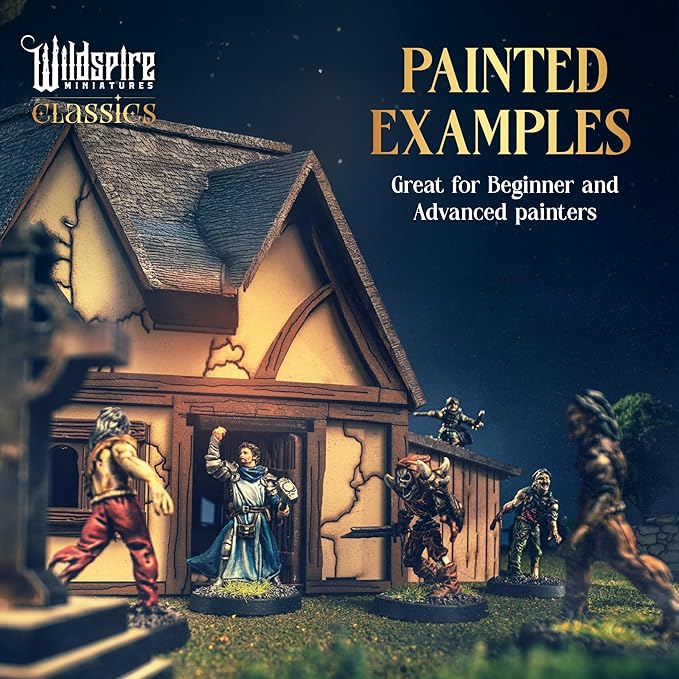 Classic Encounters - Expansion Set I - 60 Iconic DND Miniatures Bulk Monsters, Unpainted Tabletop RPG DND Minis, D&D Miniatures, Fantasy Figurines, Dungeons & Dragons Minis, 28mm, Assembled Unprimed
