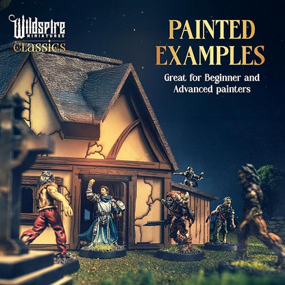 Classic Encounters - Expansion Set I - 60 Iconic DND Miniatures Bulk Monsters, Unpainted Tabletop RPG DND Minis, D&D Miniatures, Fantasy Figurines, Dungeons & Dragons Minis, 28mm, Assembled Unprimed