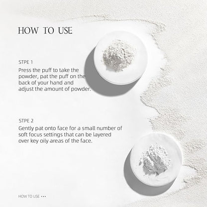 Purple Translucent Setting Powder, Matte Finishing Powder Oil