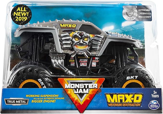 Monster Jam Official Max D Monster Truck, Die-Cast Vehicle 1:24 Scale
