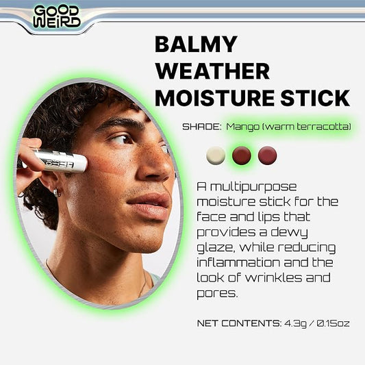 GOOD WEIRD Highlighter: Balmy Weather Blush Stick - MANGO (Terracotta) 15 oz