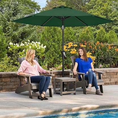 ABCCANOPY 7.5FT OutdoorPatio Umbrella, UV Protection Table Umbrella w/Crank for Easy Set Up, Suitable for Garden, Lawn, Deck & Backyard (Green)