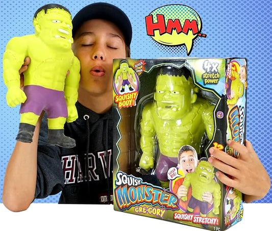 JA-RU Huge Mega Stretchy Monster Toy 12" Tall Stretching 400% his Size. Halloween Action Figures Squish & Pull Fidget Toy Anxiety Stress Toy Kids & Boys Party Favor 94306-1s