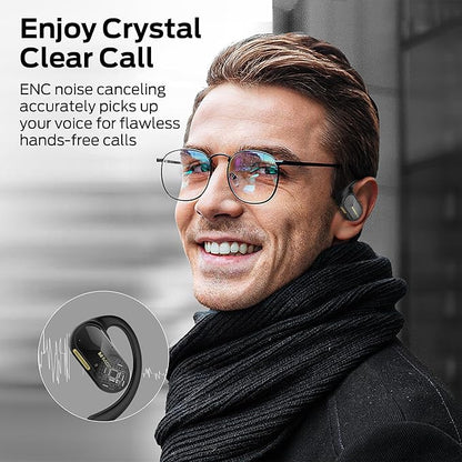 Monster Open Ear AC312 Headphones, Bluetooth 5.4, Wireless Earbuds with ENC Noise-Cancelling Mic, Immersive Stereo Sound by 16mm Large Drivers, Clear Calls, 32H Playtime, Sport Earbuds
