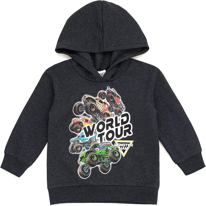 Monster Jam Grave Digger Monster Mutt Megalodon Fleece Pullover Hoodie & Pants Toddler to Big Kid