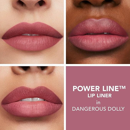 Buxom Full On Glossy Lip Oil in Dolly Power Line Plumping Lip Liner in Dangerous Dolly