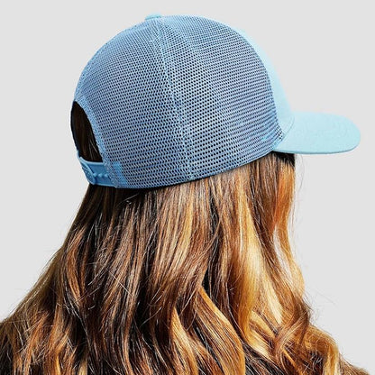 Mesh Bigfoot Hat Leather Cap for Men- Great Snapback Closure Sasquatch Hat for Hunting & Hiking