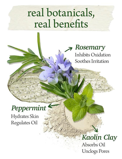 RE:P BIO FRESH MASK with REAL Nutrition HERBS 4.58 Fl Oz (130g) - 100% Vegan, Cruelty-free - Natural nourishing peel off mask with Real Peppermint + Real Rosemary – Korean Skin Care