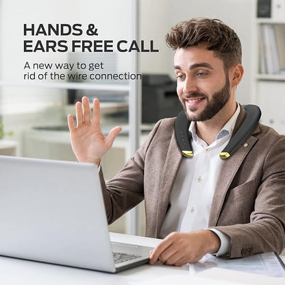 Monster Boomerang Petite Neckband Bluetooth Speakers, Neck Speaker with 15H Playtime, aptX High Fidelity 3D Stereo Sound, Low Latency, Built-in Mic, IPX5 Waterproof Wearable for Home Outdoor