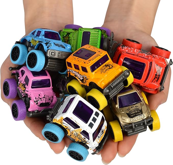 16 Pack Die-cast Mini Monster Truck for Boys and Girls,Pull Back Alloy Trucks Toy,Mini Pull Back Cars,Die-cast Race Cars for Kids Party Favors