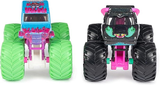 Monster Jam, Official Nitro Neon, Son-uva Digger Vs. El Toro Loco, 1:64 Scale Die-Cast Monster Trucks, Kids Toys for Boys Ages 3 and up