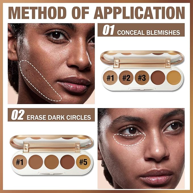 FOCALLURE #GoldenAge 5 in 1 Multi Uses Concealer
