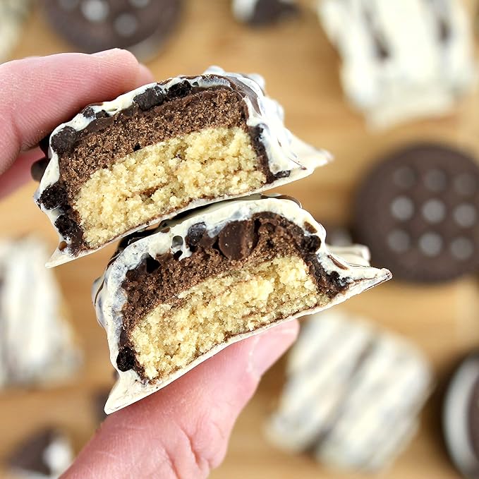FITCRUNCH Full Size Protein Bars, 6-Layer Baked Bar, 8g of Sugar, Gluten Free & Soft Cake Core (12 Bars, Milk and Cookies)