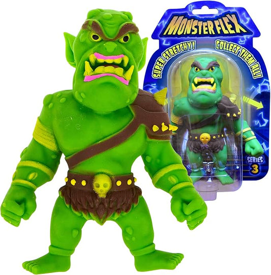 Monster Flex Stretchy Toys For Boys and Girls - 14 Unique Spooky Stretch Monsters - Monster Stretch Guy Toys For Kids Birthday Gift Party Favors, Sensory Fidget Stress Toys for Kids - Series 3 (Ogre)