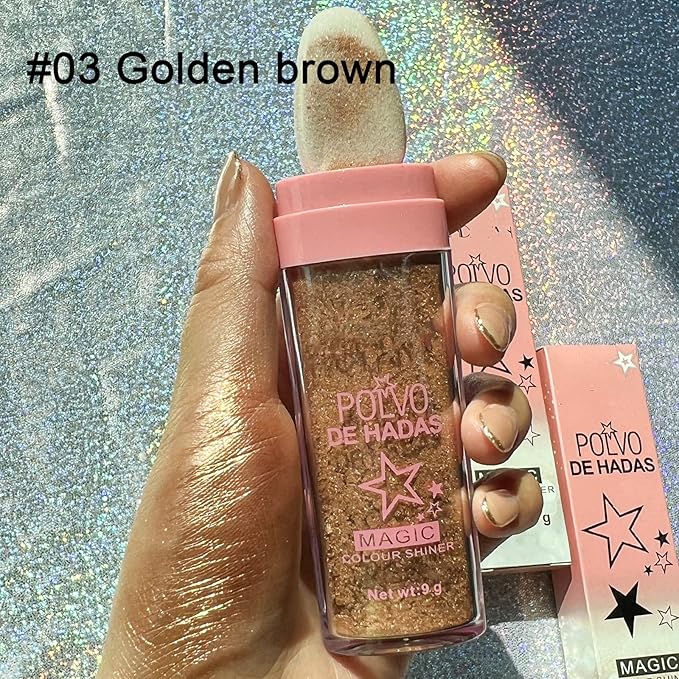 MAEPEOR Highlighter Powder Stick 6 Colors Shimmer Not-sticky