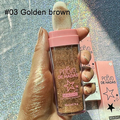 MAEPEOR Highlighter Powder Stick 6 Colors Shimmer Not-sticky