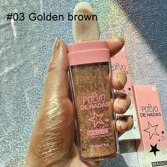 MAEPEOR Highlighter Powder Stick 6 Colors Shimmer Not-sticky