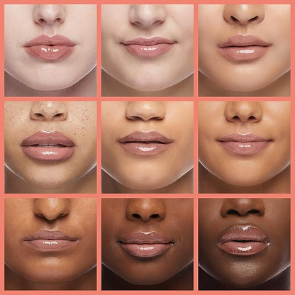 Miniling Hydrating Plumping Lip Oil Gloss Balm Care Transparent Toot Oil, Tinted Sheer Color Liquid Moisturizing Non-Sticky Nourishing Repairing Products(PINK)