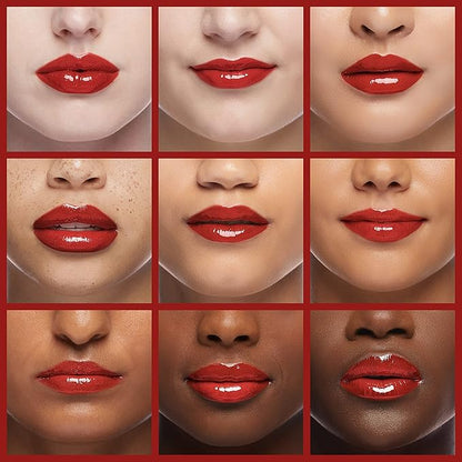 wet n wild MegaSlicks Lip Gloss, Ultra-Glossy, Vitamin-E Enriched, Ultra-Gloss High Shine Moisturizing, Cruelty-Free & Vegan - My Cherry Amour