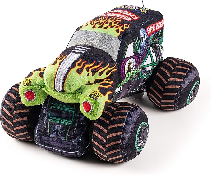 Jay Franco Monster Jam Grave Digger Plush Stuffed Pillow Buddy - Super Soft Polyester Microfiber, 12.5 inch (Official Monster Jam Product)