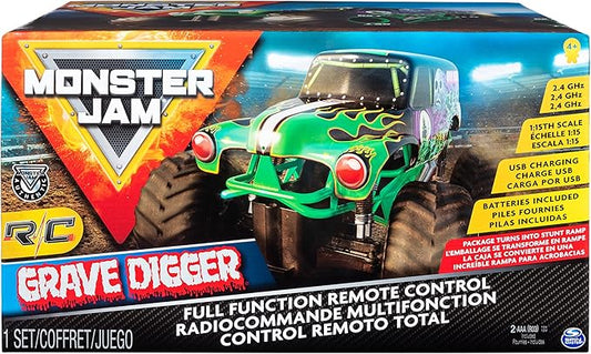 Monster Jam, Official Grave Digger Remote Control Truck 1:15 Scale, 2.4GHz