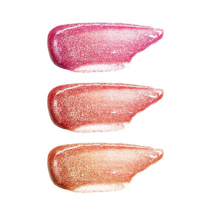 Beauty Concepts Lip Gloss Collection – Shimmering, Glossy Lip Makeup Set for a Radiant Finish, Glitter Floral