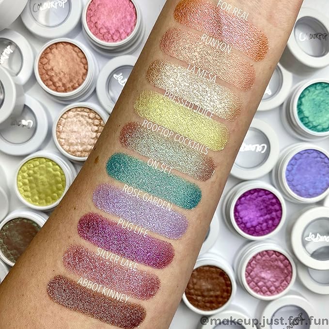 ColourPop Super Shock Shadow - High-Pigment, Crème-Powder Eye Makeup - Single Glitter Eyeshadow with Zero Fallout and Unique Bouncy Texture - Rose Garden (0.074 oz)