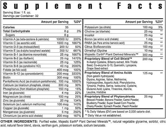 Youngevity Ultra Body Toddy™ - 100+ Nutrient Mega Multi-vitamin Mineral Supplement for Men and Women - Enhanced Absorption - Phytonutrients - Amino Acids - (4 Bottles, 32 Oz Each)