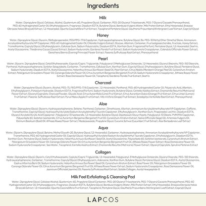 LAPCOS Daily Sheet Mask Variety Pack 7+1 (Version 1) Daily Face Masks - Hydrate, Clarify, Nourish, Exfoliate & Renew Skin, Korean Beauty Favorite (8 pack)