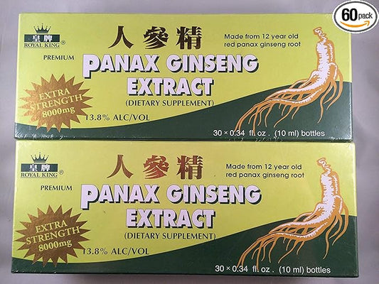 Royal King - Red Panax Ginseng Extract 8000mg (30 Vials X 10ml)